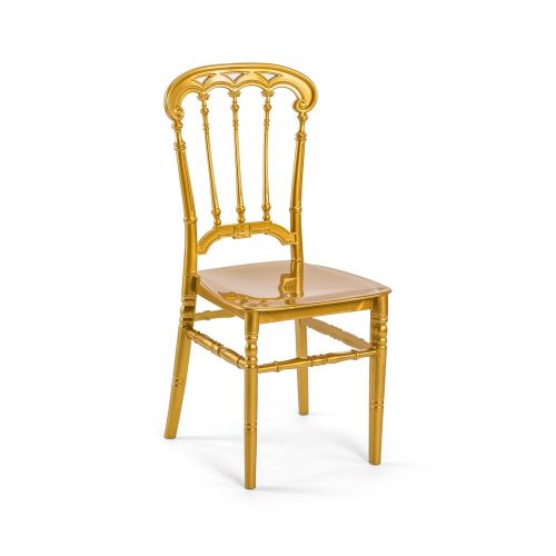 M - Queen esküvői szék - arany színben