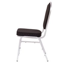 M - ST 390 konferenciaszék ezüst színű váz - fekete szövet