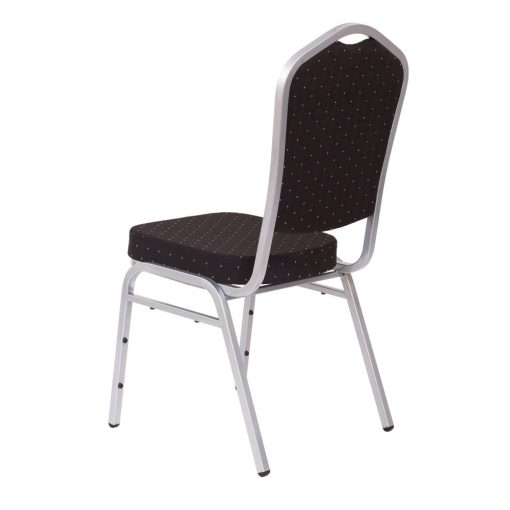 M - ST 390 konferenciaszék ezüst színű váz - fekete szövet