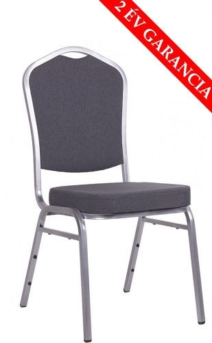 M - STF 940 konferencia szék szürke váz - tűzálló sötétszürke szövet