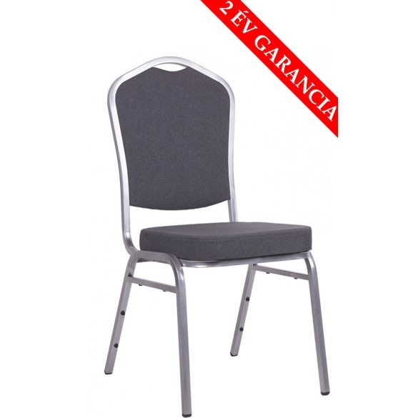 M - STF 940 konferencia szék szürke váz - tűzálló sötétszürke szövet