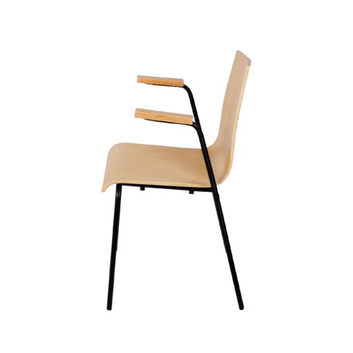 Texas Grand szék fekete vázzal - natúr 