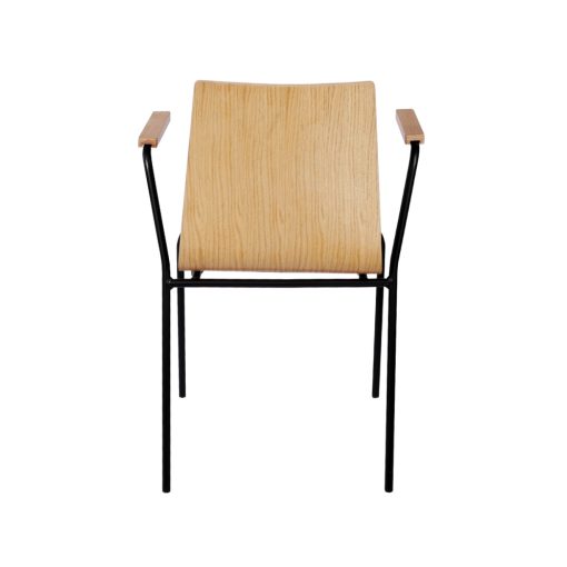 Texas Grand szék fekete vázzal - natúr 