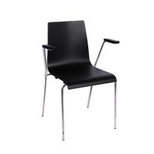 Texas Grand szék króm vázzal - fekete