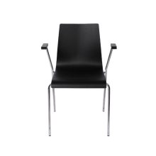 Texas Grand szék króm vázzal - fekete