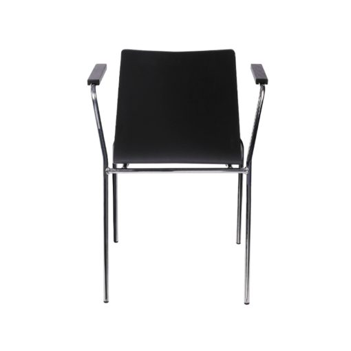 Texas Grand szék króm vázzal - fekete