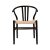 Wishbone fa szék - Fekete