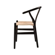 Wishbone fa szék - Fekete