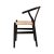 Wishbone fa szék - Fekete
