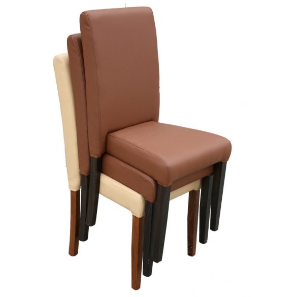 S - Berta rakásolható fa szék választható kárpittal