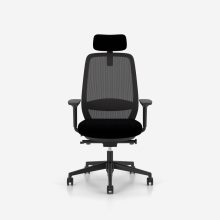 Elovie hálós irodai forgószék fejtámlával