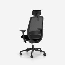 Elovie hálós irodai forgószék fejtámlával