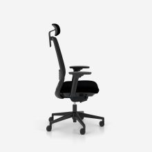 Elovie hálós irodai forgószék fejtámlával