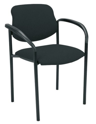 T - Styl karfás rakásolható szék - fekete színben