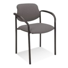 Styl karfás rakásolható szék - fekete színben