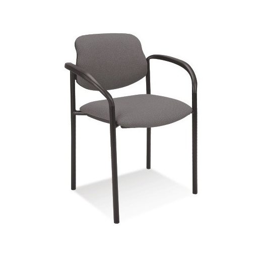 Styl karfás rakásolható szék - fekete színben