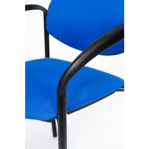 Styl karfás rakásolható szék - kék színben