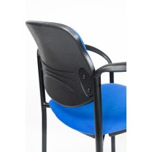 Styl karfás rakásolható szék - kék színben