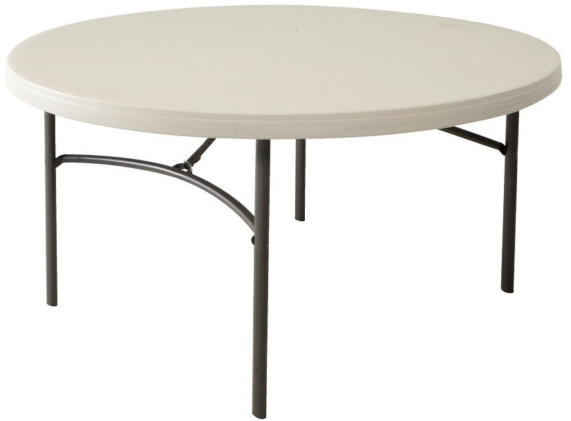 M - Catering ffehér összecsukható körasztal ø152 cm (70152)