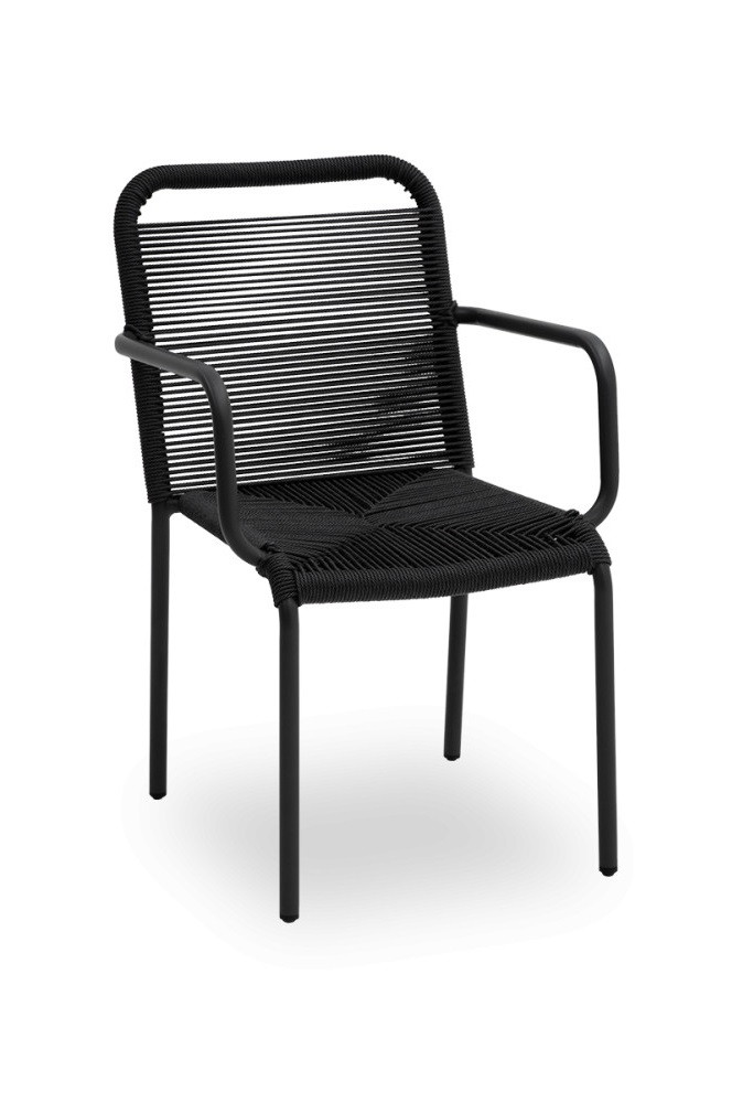 M - Marcello kültéri rakásolható éttermi szék antracit színben