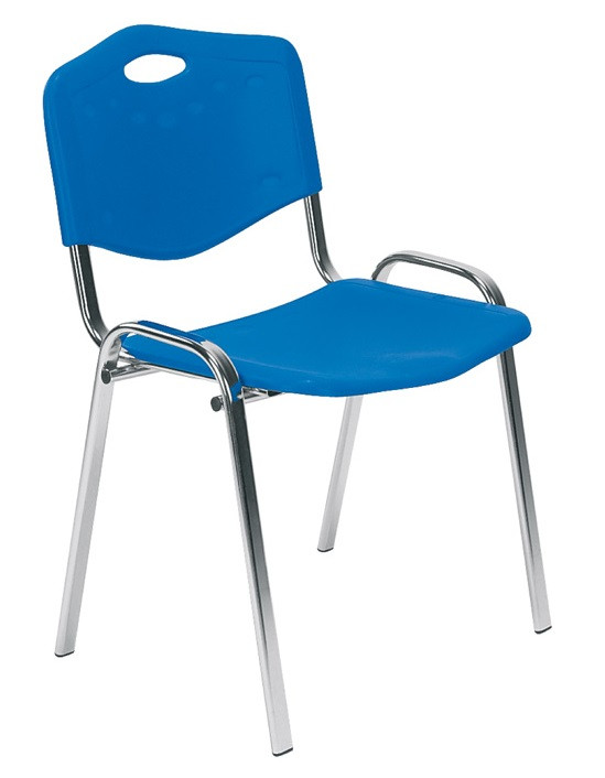 T - ISO króm vázas műanyag rakásolható szék